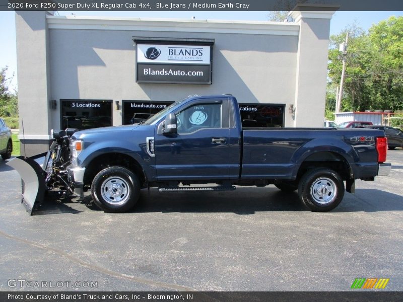 Blue Jeans / Medium Earth Gray 2020 Ford F250 Super Duty XL Regular Cab 4x4