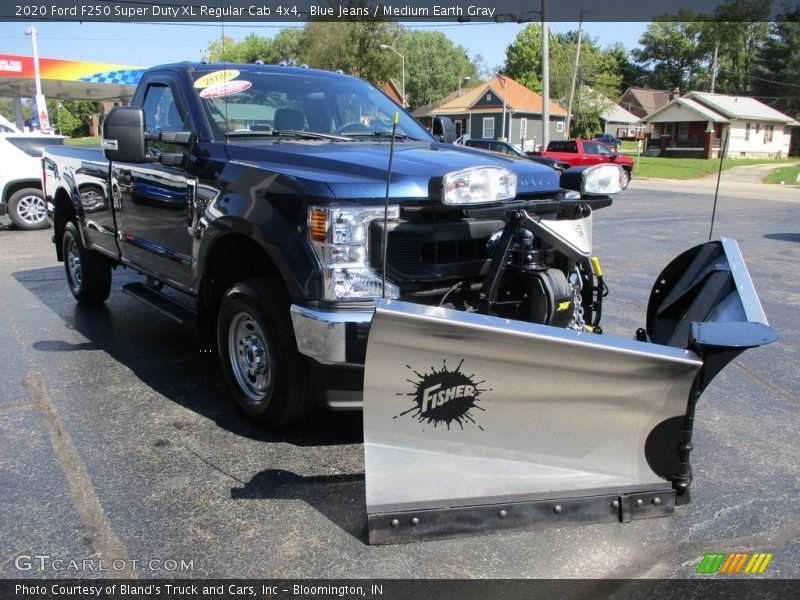 Blue Jeans / Medium Earth Gray 2020 Ford F250 Super Duty XL Regular Cab 4x4