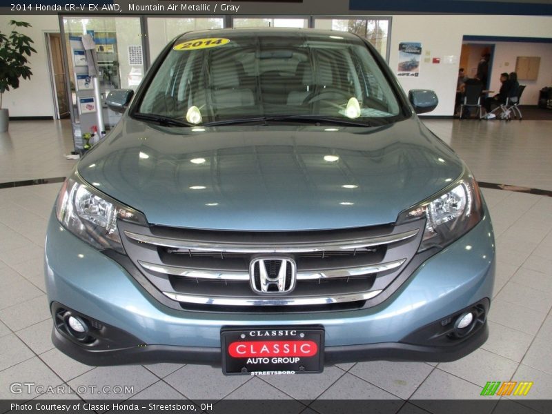 Mountain Air Metallic / Gray 2014 Honda CR-V EX AWD