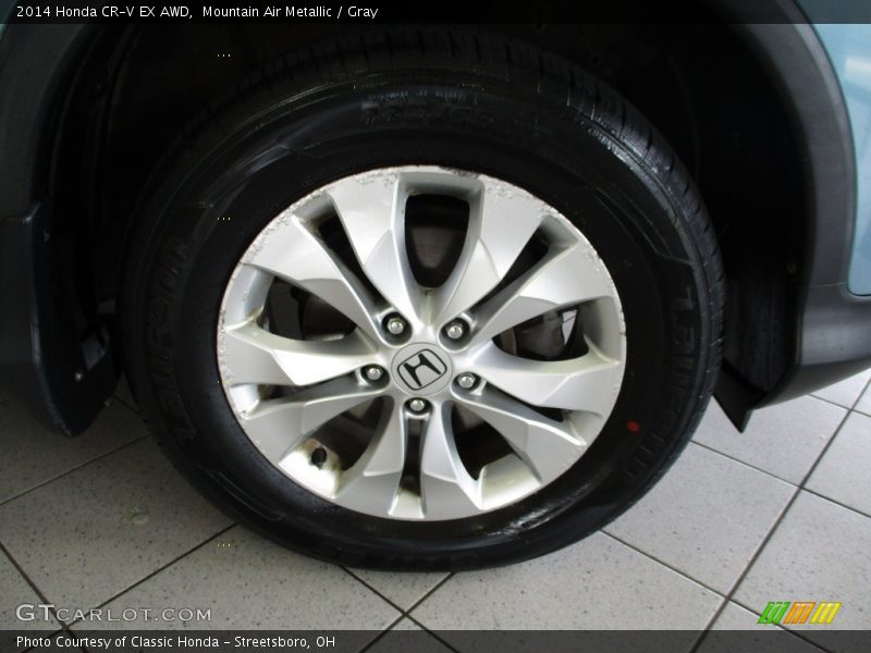 Mountain Air Metallic / Gray 2014 Honda CR-V EX AWD