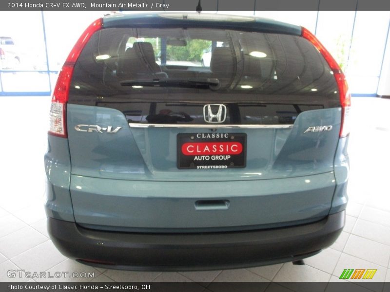 Mountain Air Metallic / Gray 2014 Honda CR-V EX AWD