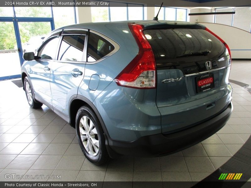 Mountain Air Metallic / Gray 2014 Honda CR-V EX AWD