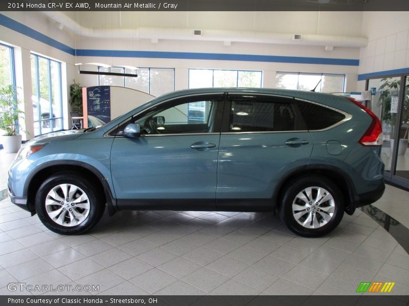 Mountain Air Metallic / Gray 2014 Honda CR-V EX AWD