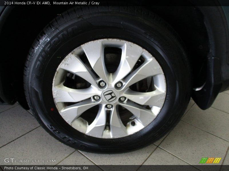 Mountain Air Metallic / Gray 2014 Honda CR-V EX AWD