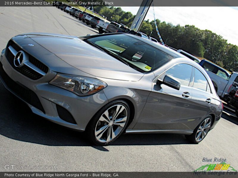 Mountain Grey Metallic / Black 2016 Mercedes-Benz CLA 250