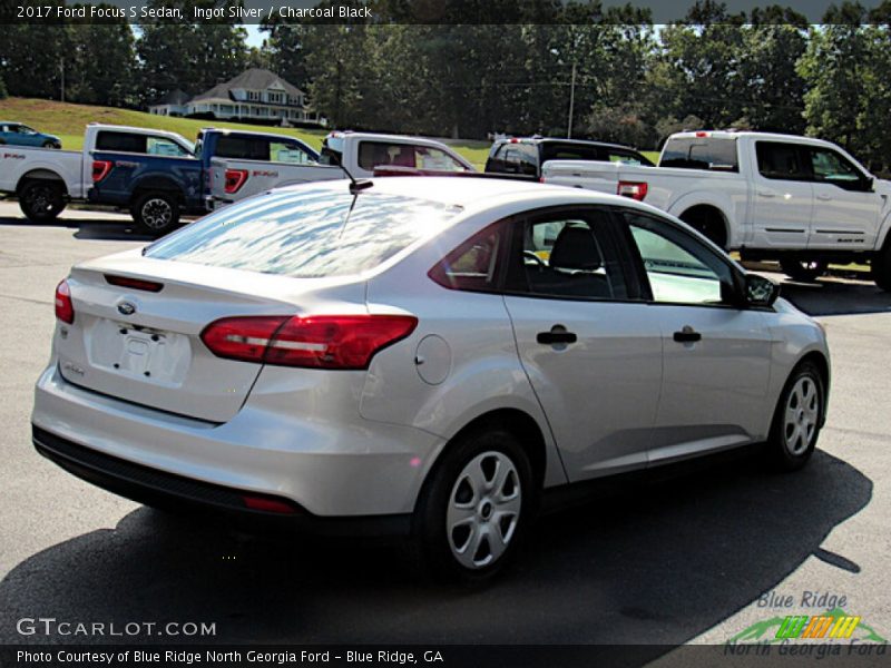 Ingot Silver / Charcoal Black 2017 Ford Focus S Sedan