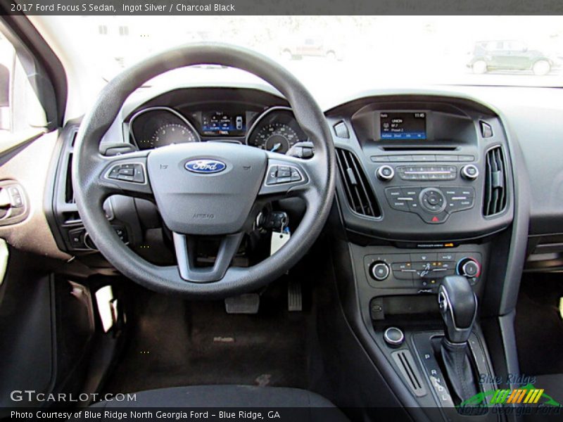Ingot Silver / Charcoal Black 2017 Ford Focus S Sedan