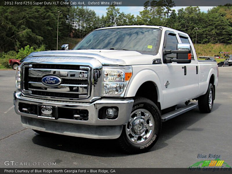 Oxford White / Steel 2012 Ford F250 Super Duty XLT Crew Cab 4x4