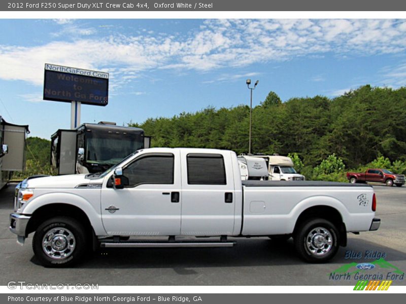 Oxford White / Steel 2012 Ford F250 Super Duty XLT Crew Cab 4x4