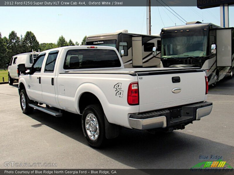 Oxford White / Steel 2012 Ford F250 Super Duty XLT Crew Cab 4x4