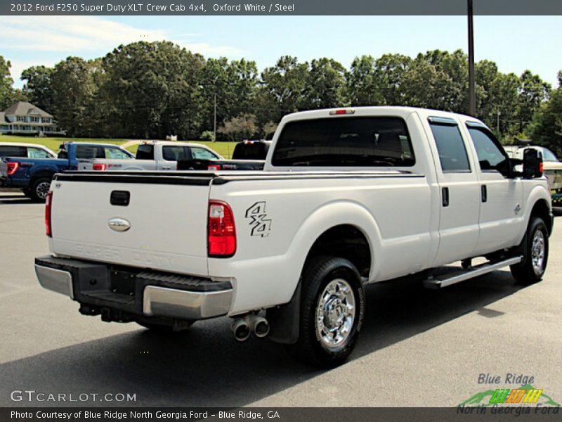 Oxford White / Steel 2012 Ford F250 Super Duty XLT Crew Cab 4x4