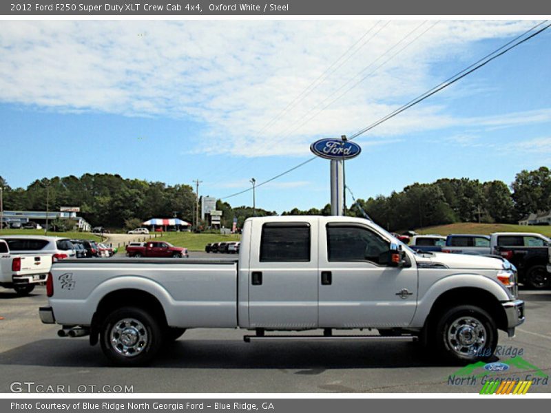 Oxford White / Steel 2012 Ford F250 Super Duty XLT Crew Cab 4x4