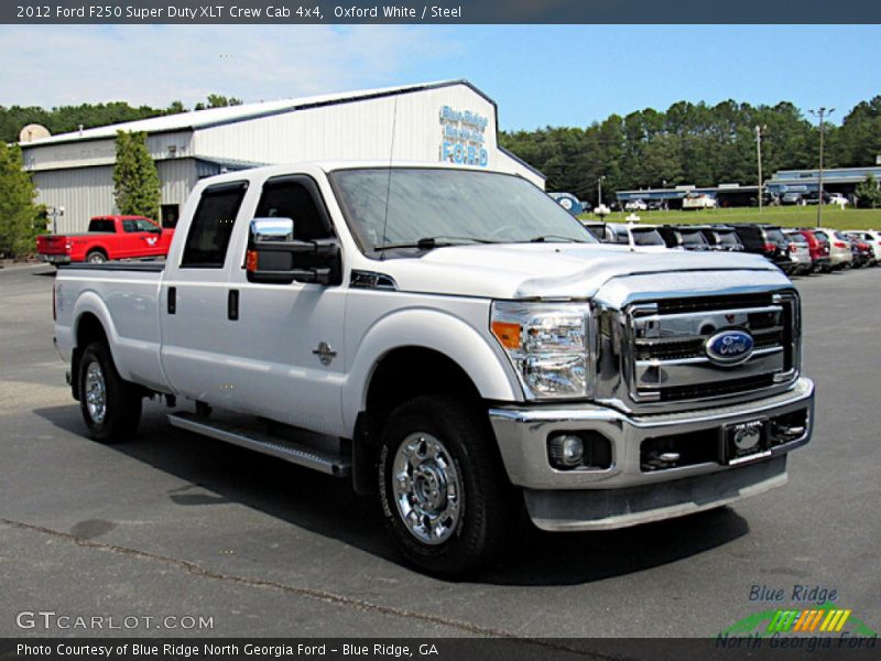Oxford White / Steel 2012 Ford F250 Super Duty XLT Crew Cab 4x4