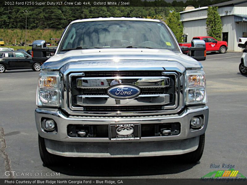 Oxford White / Steel 2012 Ford F250 Super Duty XLT Crew Cab 4x4