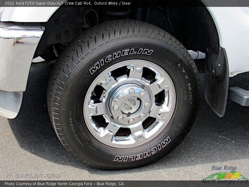 Oxford White / Steel 2012 Ford F250 Super Duty XLT Crew Cab 4x4