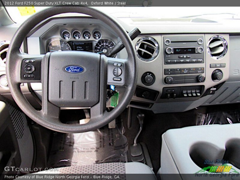 Oxford White / Steel 2012 Ford F250 Super Duty XLT Crew Cab 4x4