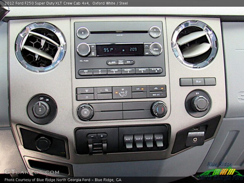 Oxford White / Steel 2012 Ford F250 Super Duty XLT Crew Cab 4x4