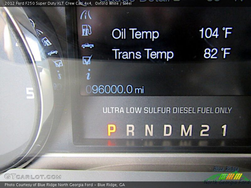 Oxford White / Steel 2012 Ford F250 Super Duty XLT Crew Cab 4x4