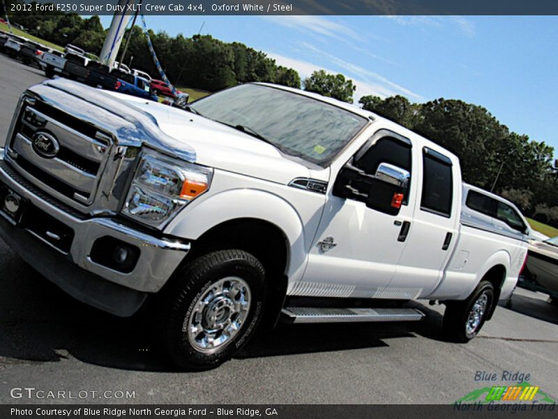 Oxford White / Steel 2012 Ford F250 Super Duty XLT Crew Cab 4x4