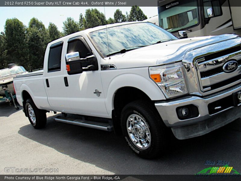 Oxford White / Steel 2012 Ford F250 Super Duty XLT Crew Cab 4x4