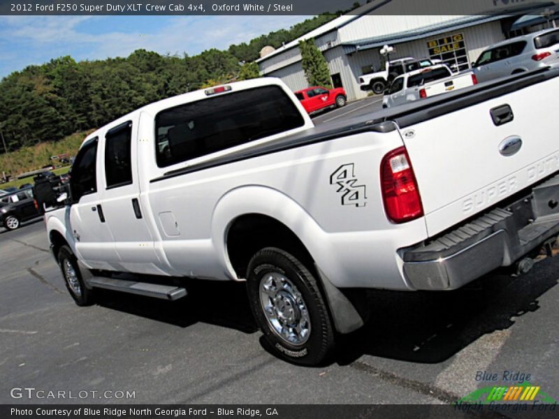 Oxford White / Steel 2012 Ford F250 Super Duty XLT Crew Cab 4x4