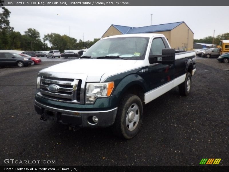Oxford White / Stone/Medium Stone 2009 Ford F150 XL Regular Cab 4x4