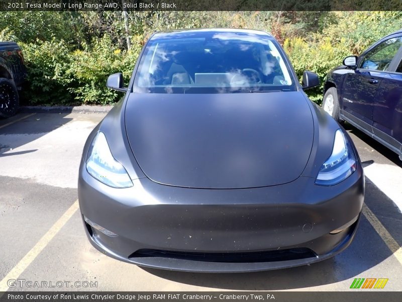 Solid Black / Black 2021 Tesla Model Y Long Range AWD