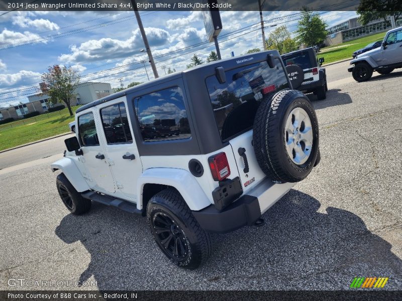 Bright White / Black/Dark Saddle 2014 Jeep Wrangler Unlimited Sahara 4x4