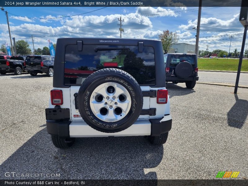 Bright White / Black/Dark Saddle 2014 Jeep Wrangler Unlimited Sahara 4x4