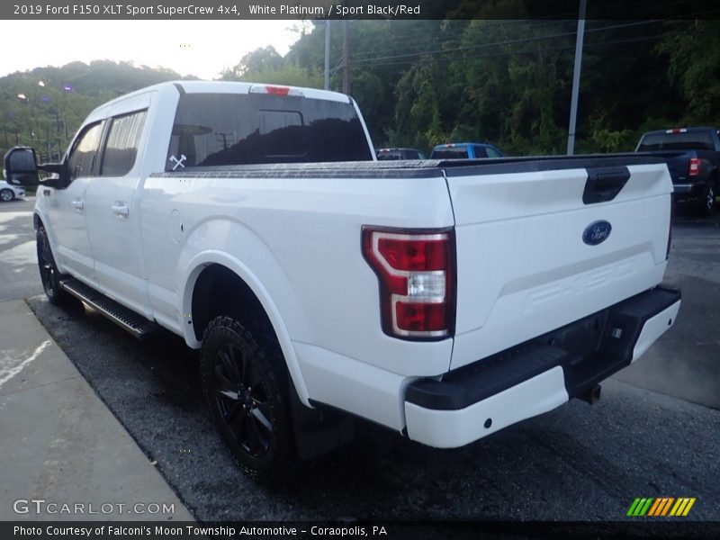 White Platinum / Sport Black/Red 2019 Ford F150 XLT Sport SuperCrew 4x4