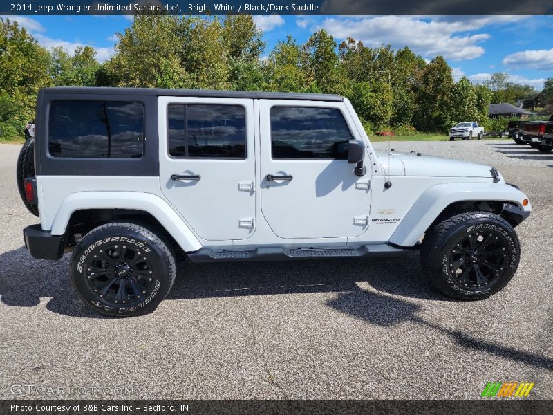 Bright White / Black/Dark Saddle 2014 Jeep Wrangler Unlimited Sahara 4x4