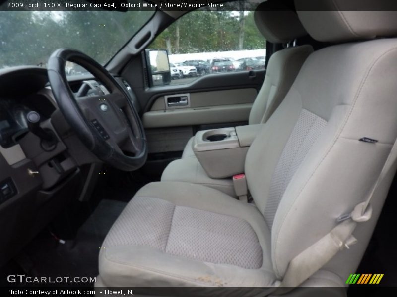 Oxford White / Stone/Medium Stone 2009 Ford F150 XL Regular Cab 4x4