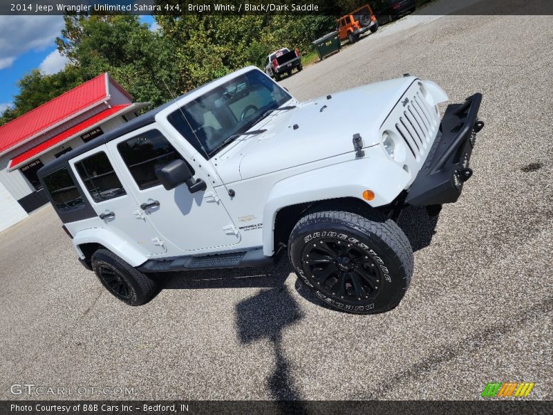 Bright White / Black/Dark Saddle 2014 Jeep Wrangler Unlimited Sahara 4x4