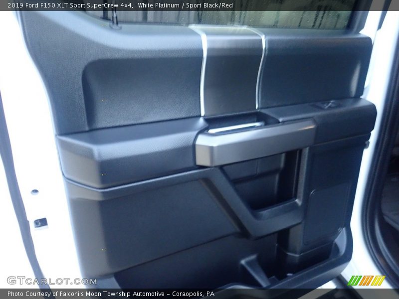White Platinum / Sport Black/Red 2019 Ford F150 XLT Sport SuperCrew 4x4