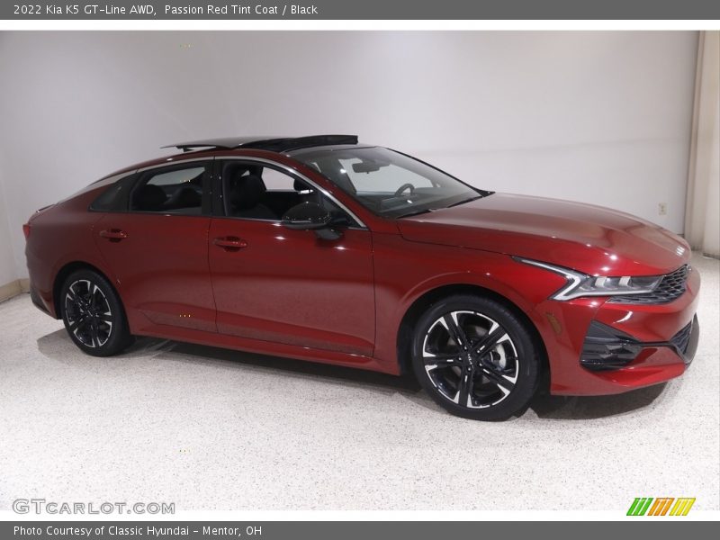 Passion Red Tint Coat / Black 2022 Kia K5 GT-Line AWD
