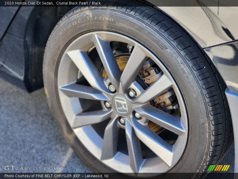 Crystal Black Pearl / Black 2020 Honda Civic EX Sedan