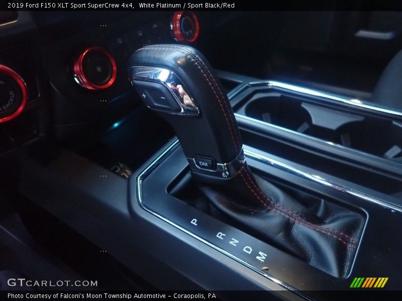 White Platinum / Sport Black/Red 2019 Ford F150 XLT Sport SuperCrew 4x4