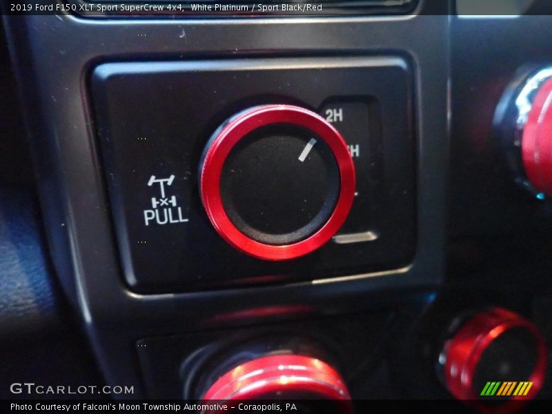 White Platinum / Sport Black/Red 2019 Ford F150 XLT Sport SuperCrew 4x4