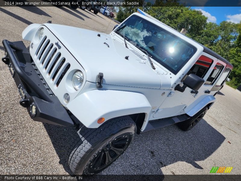Bright White / Black/Dark Saddle 2014 Jeep Wrangler Unlimited Sahara 4x4
