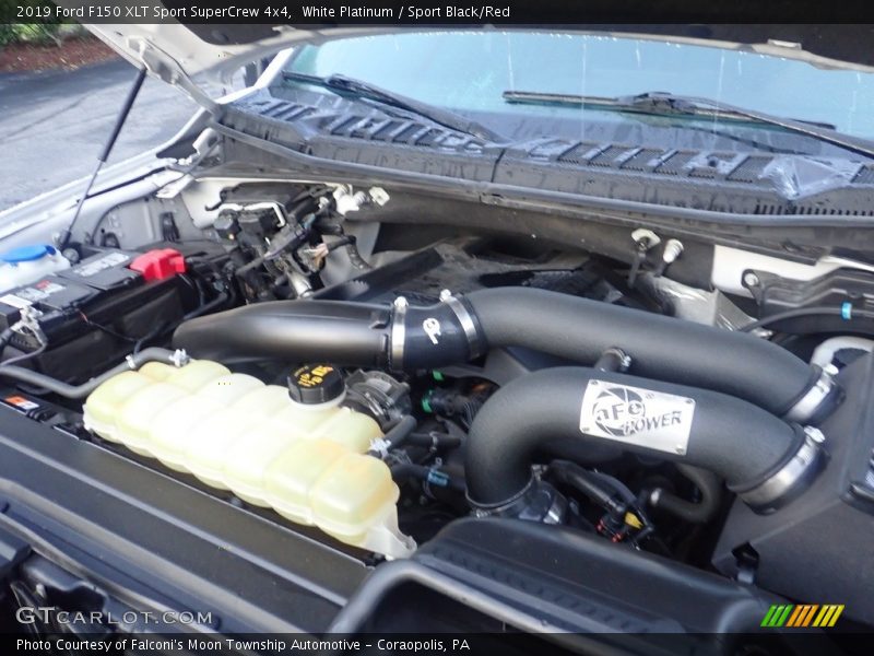 White Platinum / Sport Black/Red 2019 Ford F150 XLT Sport SuperCrew 4x4