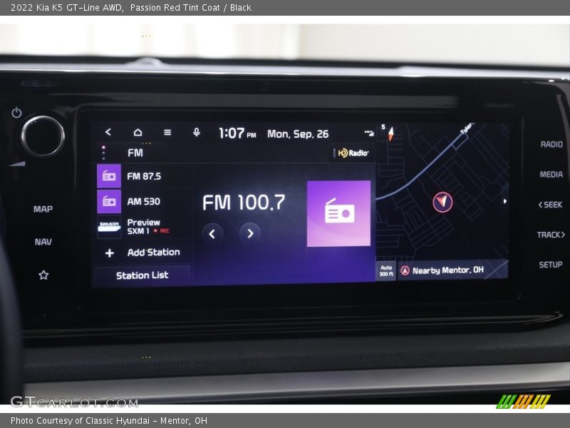 Controls of 2022 K5 GT-Line AWD