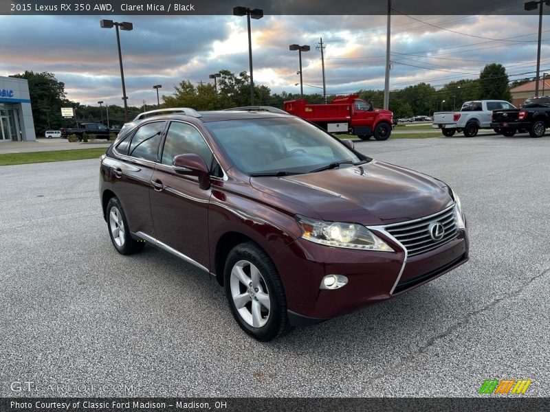 Claret Mica / Black 2015 Lexus RX 350 AWD