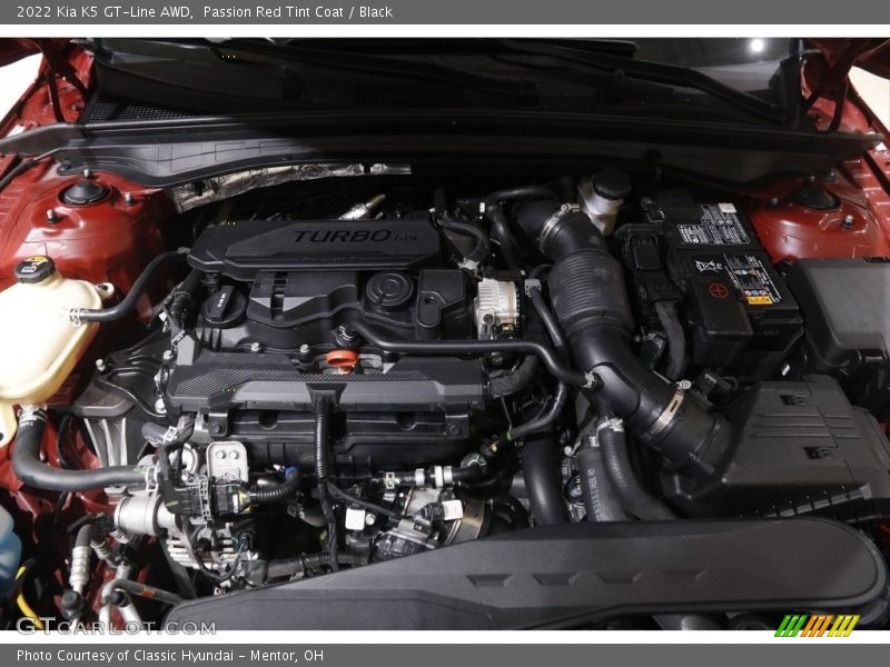  2022 K5 GT-Line AWD Engine - 1.6 Liter Turbocharged DOHC 16-Valve CVVD 4 Cylinder