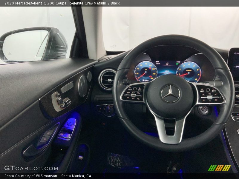 Selenite Grey Metallic / Black 2020 Mercedes-Benz C 300 Coupe