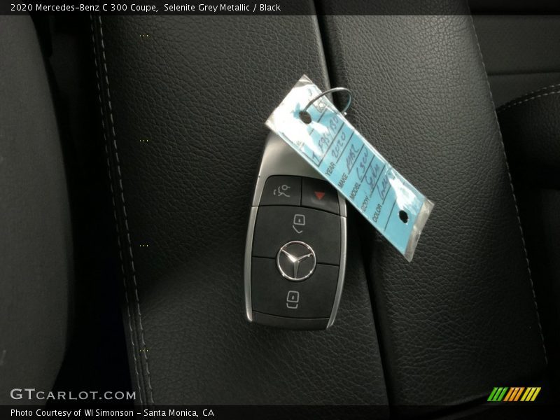 Selenite Grey Metallic / Black 2020 Mercedes-Benz C 300 Coupe