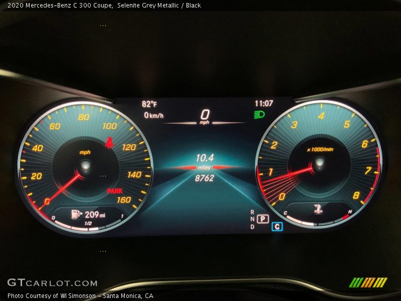 Selenite Grey Metallic / Black 2020 Mercedes-Benz C 300 Coupe