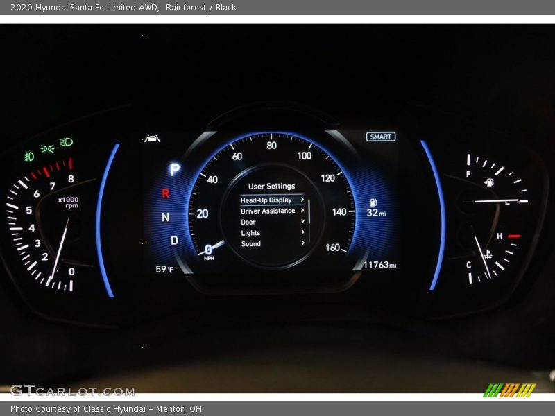 Rainforest / Black 2020 Hyundai Santa Fe Limited AWD