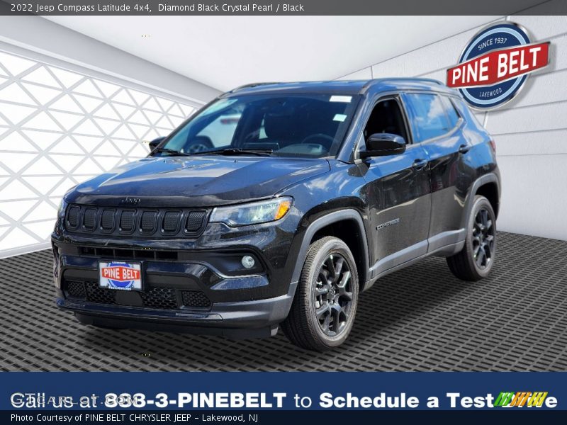 Diamond Black Crystal Pearl / Black 2022 Jeep Compass Latitude 4x4