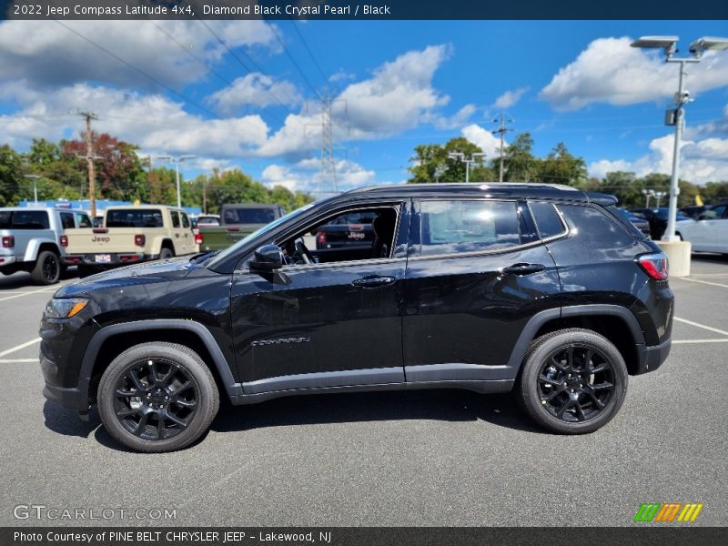 Diamond Black Crystal Pearl / Black 2022 Jeep Compass Latitude 4x4