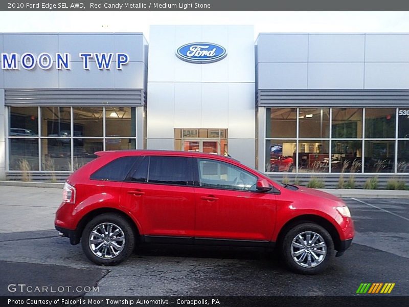 Red Candy Metallic / Medium Light Stone 2010 Ford Edge SEL AWD